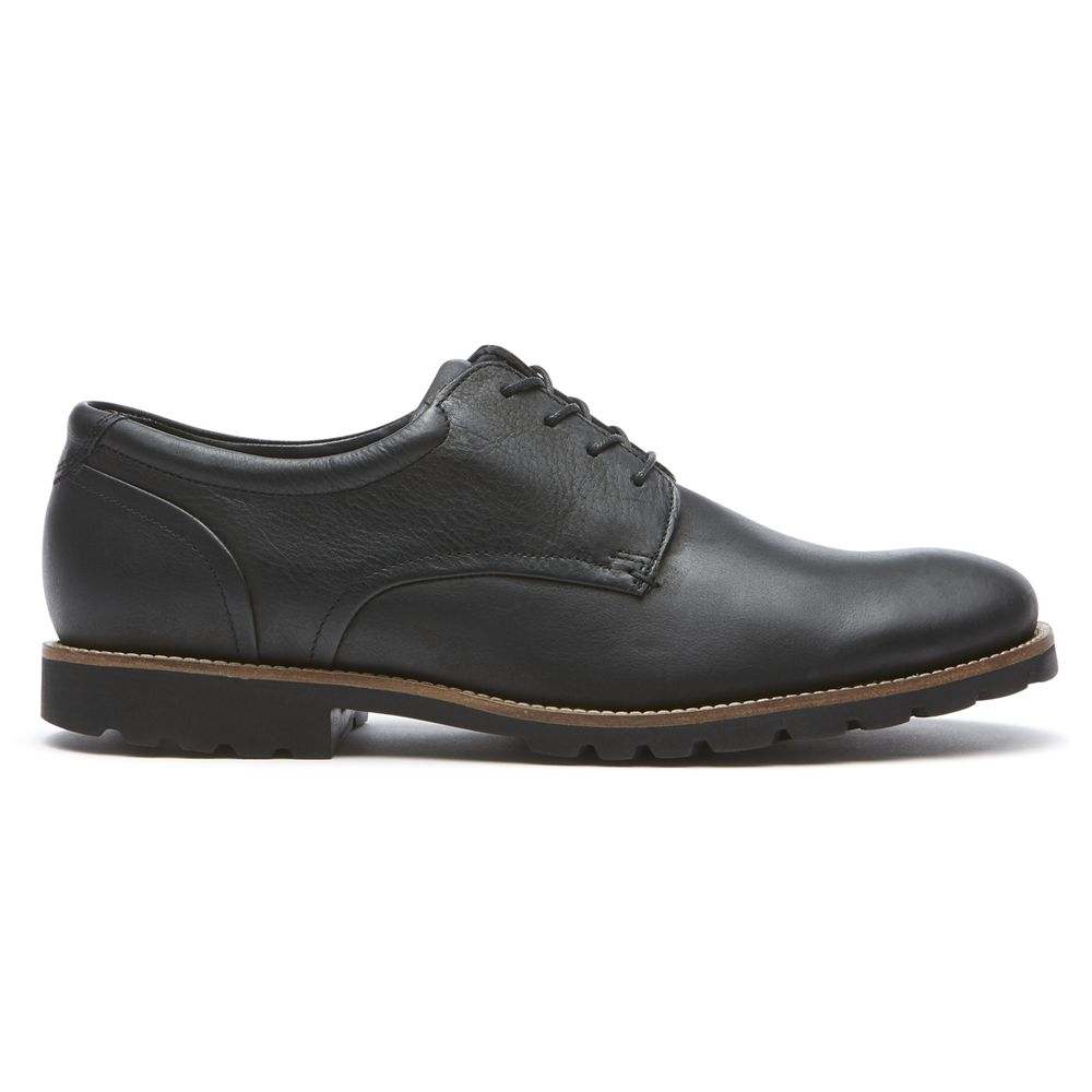 Sapatos Oxford Homem Rockport Sharp & Ready Colben Pretas,Portugal INFHP-0492